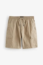 Next Cargo-Shorts mit Tunnelzugbund Khaki/Beige