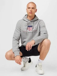 Gant Sweatshirt Regular Shield Hoodie Grau