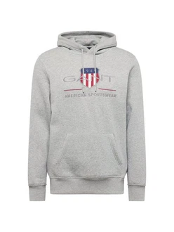 Gant Sweatshirt Regular Shield Hoodie Grau