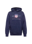 GANT Hoodie REGULAR ARCHIVE SHIELD HOODIE Grau/Dunkelblau/Hellblau/Blau