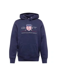GANT Hoodie REGULAR ARCHIVE SHIELD HOODIE Grau/Dunkelblau/Hellblau/Blau
