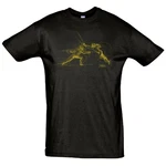 ARTOS T-Shirt Fechtmotiv Herren Braun/Dunkelgrün/Gold/Khaki/Gelb