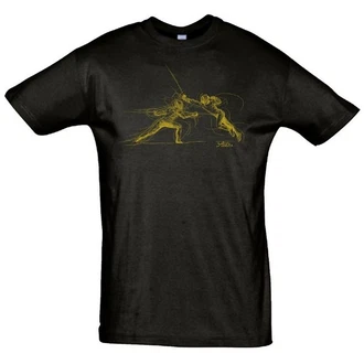 ARTOS T-Shirt Fechtmotiv Herren Braun/Dunkelgrün/Gold/Khaki/Gelb ARTOS T-Shirt Fechtmotiv Herren Braun/Dunkelgrün/Gold/Khaki/Gelb