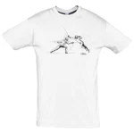 ARTOS T-Shirt Fechtmotiv Herren Weiß/Silber/Schwarz/Creme