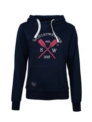 Schietwetter Kapuzenpullover Alexa Damen Hoody Sweatshirt Dunkelblau/Orange/Beige/Blau