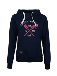 Schietwetter Kapuzenpullover Alexa Damen Hoody Sweatshirt Dunkelblau/Orange/Beige/Blau