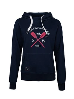 Schietwetter Kapuzenpullover Alexa Damen Hoody Sweatshirt Dunkelblau/Orange/Beige/Blau