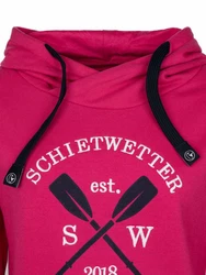 Schietwetter Kapuzenpullover Alexa Damen Hoody Sweatshirt Rosa