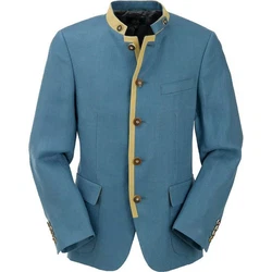 Wiesnknig Trachtenjacke Toni Blau/Hellblau/Dunkelblau