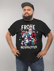 MoonWorks Herren T-Shirt Weihnachten Dabbing Braun/Grau/Schwarz/Weiß