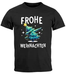 MoonWorks Herren T-Shirt Weihnachten Dabbing Schwarz/Dunkelgrün/Braun/Lila MoonWorks Herren T-Shirt Weihnachten Dabbing Schwarz/Dunkelgrün/Braun/Lila