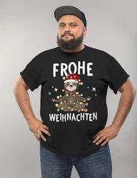 MoonWorks Herren T-Shirt Weihnachten Dabbing Schwarz/Braun/Beige/Grau/Hellblau