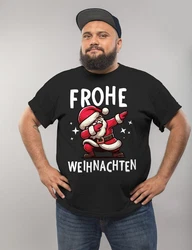 MoonWorks Herren T-Shirt Weihnachten Dabbing Braun/Schwarz/Beige/Grau/Rot