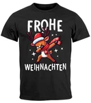MoonWorks Herren T-Shirt Weihnachten Dabbing Schwarz/Braun/Rot/Orange/Beige/Grau MoonWorks Herren T-Shirt Weihnachten Dabbing Schwarz/Braun/Rot/Orange/Beige/Grau