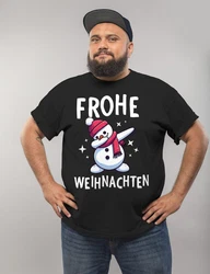 MoonWorks Herren T-Shirt Weihnachten Dabbing Braun/Schwarz/Weiß/Beige