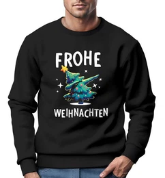 Sweatshirt Sweatshirt Herren Frohe Weihnachten Weihnachtspullover Lustig Dabbing