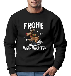 Sweatshirt Sweatshirt Herren Frohe Weihnachten Weihnachtspullover Lustig Dabbing