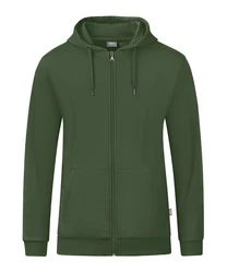 Jako Sweatjacke Organic Kapuzenjacke Dunkelgrün/Grün