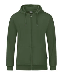 Jako Sweatjacke Organic Kapuzenjacke Dunkelgrün/Grün