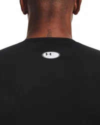 Under Armour Herren UA HG Armour Comp SS T-Shirt Rot/Schwarz/Beige