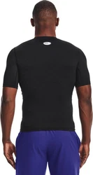 Under Armour Herren UA HG Armour Comp SS T-Shirt Rot/Schwarz/Beige