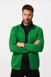 JP1880 Fleecejacke Strickfleece-Jacke Grün/Neonfarben/Türkis/Dunkelgrün