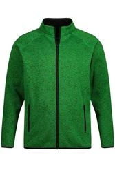 JP1880 Fleecejacke Strickfleece-Jacke Grün/Neonfarben/Türkis/Dunkelgrün