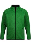JP1880 Fleecejacke Strickfleece-Jacke Grün/Neonfarben/Türkis/Dunkelgrün