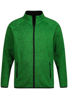 JP1880 Fleecejacke Strickfleece-Jacke Grün/Neonfarben/Türkis/Dunkelgrün