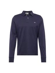 GANT Shirt Poloshirt (1-tlg) Blau/Blau (evening blau)