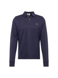 GANT Shirt Poloshirt (1-tlg) Blau/Blau (evening blau)