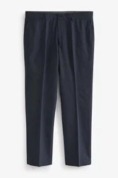 Next Stoffhose Strukturierte elegante Hose Dunkelblau/Blau