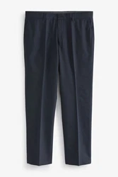 Next Stoffhose Strukturierte elegante Hose Dunkelblau/Blau