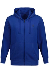 JP1880 Fleecejacke Hoodie-Jacke Fitness Sweat Kapuze Blau