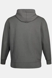 JP1880 Fleecejacke Hoodie-Jacke Fitness Sweat Kapuze Hellgrau/Dunkelgrau/Grau