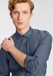 OLYMP Langarmhemd Luxor 24/Seven modern fit Jerseyshirt 