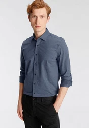 OLYMP Langarmhemd Luxor 24/Seven modern fit Jerseyshirt 