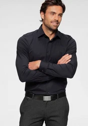 OLYMP Langarmhemd Luxor 24/Seven modern fit Jerseyshirt 