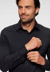 OLYMP Langarmhemd Luxor 24/Seven modern fit Jerseyshirt 