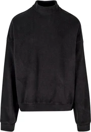 Rundhalspullover Herren Oversized Polar Fleece Crew (1-tlg)
