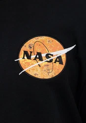Alpha Industries Sweatshirt NASA Davinci Sweater Schwarz/Creme