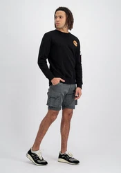 Alpha Industries Sweatshirt NASA Davinci Sweater Schwarz/Creme