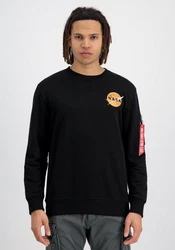 Alpha Industries Sweatshirt NASA Davinci Sweater Schwarz/Creme