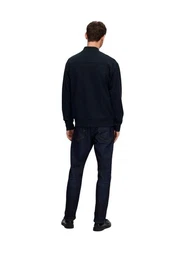 Outdoorjacke SLHMACK SWEAT BOMBER aus Baumwollmix