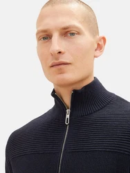 TOM TAILOR Strickpullover mit Troyer Kragen 6314 Navy (6314)