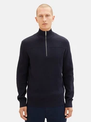 TOM TAILOR Strickpullover mit Troyer Kragen 6314 Navy (6314)