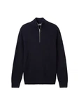 TOM TAILOR Strickpullover mit Troyer Kragen 6314 Navy (6314)