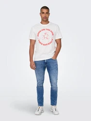ONLY & SONS Regular-fit Jeans ONSWEFT Blau/Hellblau