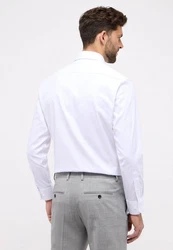 Eterna Langarmhemd Weiß/Creme