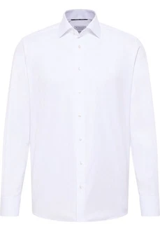 Eterna Langarmhemd Weiß/Creme